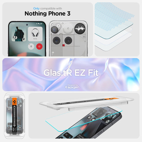 Spigen Nothing Phone (3) Screen Protector - Glas.tR EZ Fit (2 Pack)